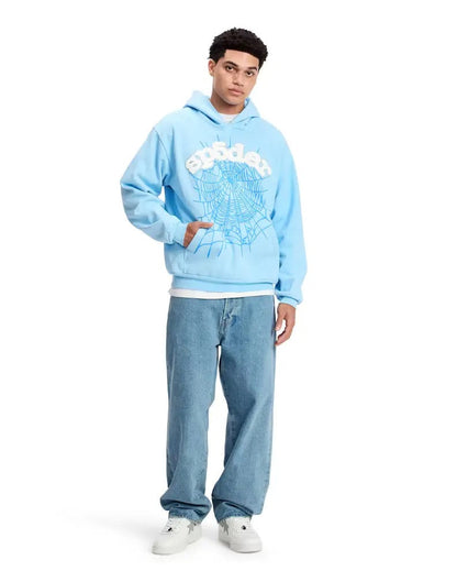 "Sp5der" Hoodie Babyblue