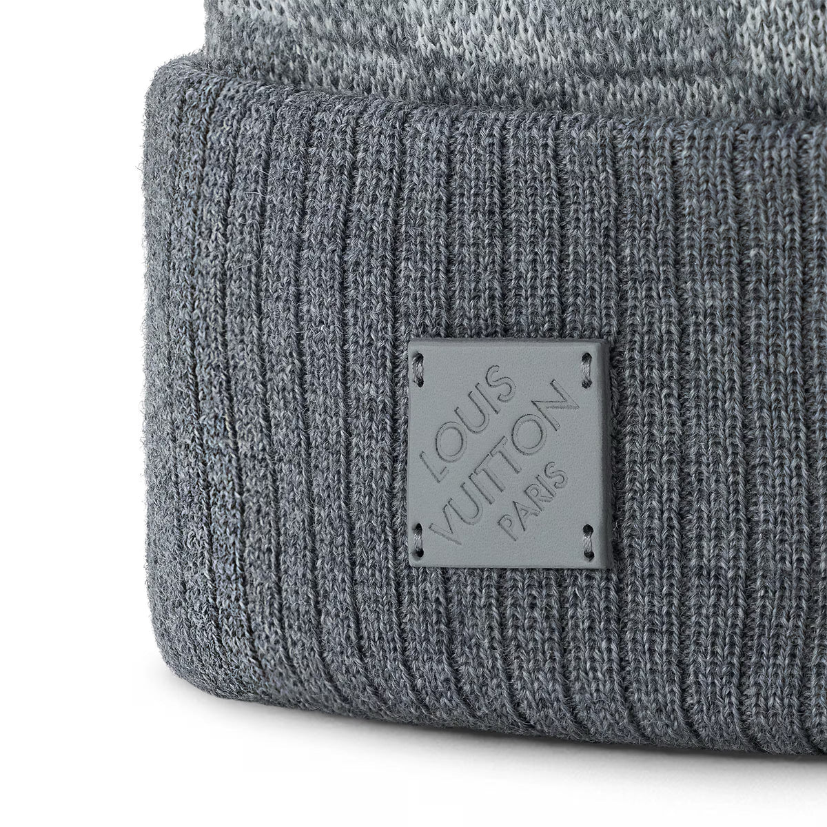 "LV" Beanie Grau