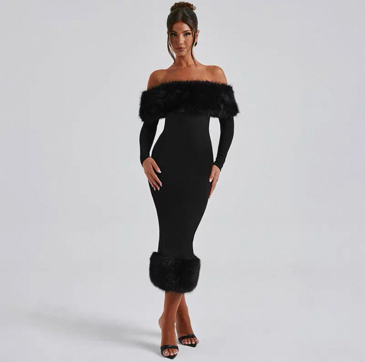 Off-Shoulder Bodycon Kleid