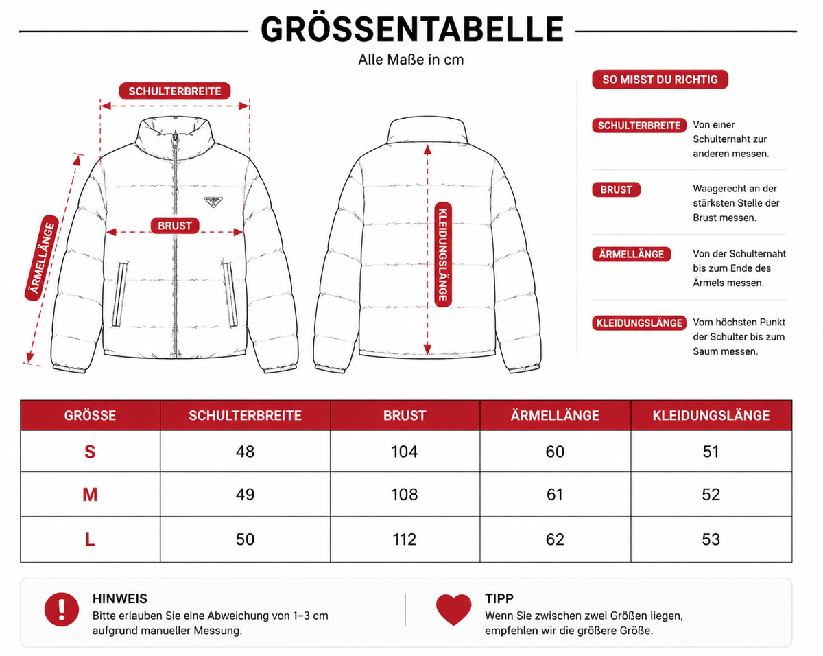 PRA Crooped Pufferjacke